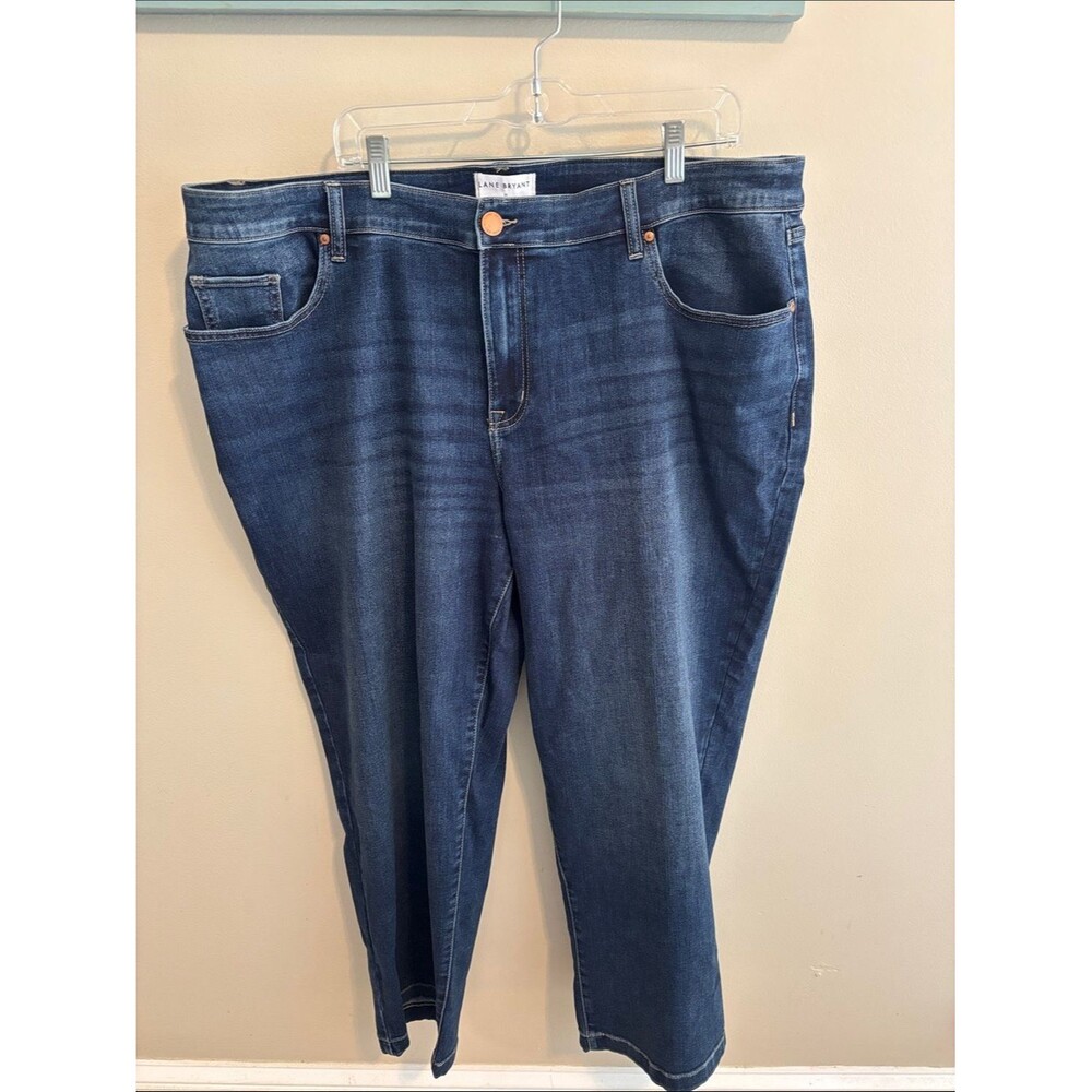 Lane Bryant Dark Blue Ankle Straight Jeans size 20